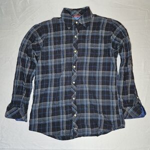 UNIONBAY Men's Navy and White Plaid Shirt